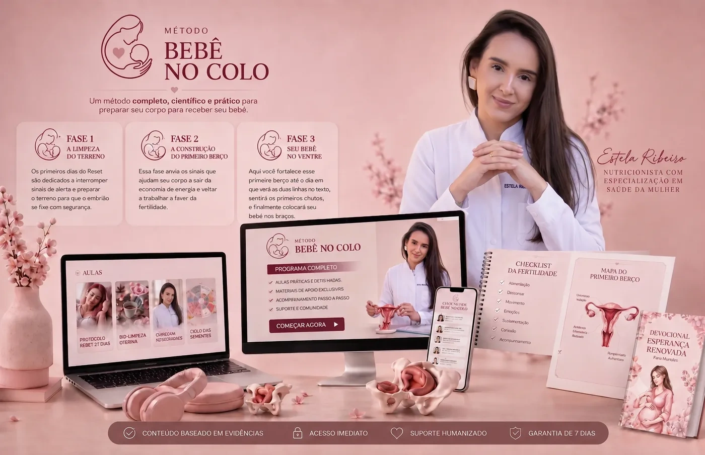Mockup completo do Método Bebê no Colo